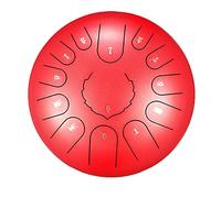 Drum Kit,Tongue Drum Upgraded Carbon Steel Percussion Drum for Beginner, 12-Inch 13 Notes Handpan Drum - Music Education,Mind Healing, Yoga Meditation,Red