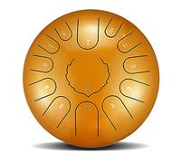 Drum Kit,Tongue Drum Upgraded Carbon Steel Percussion Drum for Beginner, 12-Inch 13 Notes Handpan Drum - Music Education,Mind Healing, Yoga Meditation,Gold
