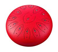 Drum Kit,Tongue Drum Upgraded Steel Panda Drum, 12 Inch 13 Notes Percussion Instrument with Drum Mallets, Carry Bag for Beginner Adult Kids,Red
