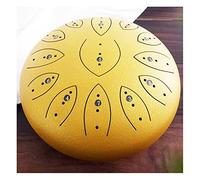 Drum Kit,Tongue Drum Upgraded Steel Panda Drum, 12 Inch 13 Notes Percussion Instrument with Drum Mallets, Carry Bag for Beginner Adult Kids,Gold