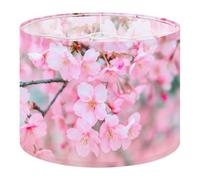 Drum Lamp Shade Large Lampshade Beautiful Full Bloom Cherry Blossoms Japan for Floor Lamps Table Lamps Pendant Light Linen Lampshades Replacement Bedside Light Shades