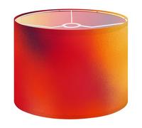 Drum Lamp Shade Large Lampshade Bright Gradient foil Effect Red Yellow Color Texture for Floor Lamps Table Lamps Pendant Light Linen Lampshades Replacement Bedside Light Shades