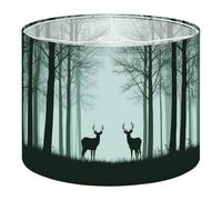 Drum Lamp Shade Large Lampshade Deer hind Standing Grass Green Forest for Floor Lamps Table Lamps Pendant Light Linen Lampshades Replacement Bedside Light Shades