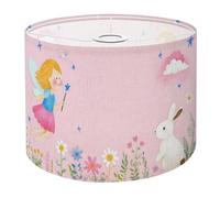 Drum Lamp Shade Large Lampshade Enchanted Forest Unicorn Pink Fairy Girl Magic Wand White for Floor Lamps Table Lamps Pendant Light Linen Lampshades Replacement Bedside Light Shades