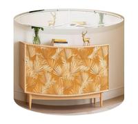 Drum Lamp Shade Large Lampshade Mid Century Modern Sideboard Yellow Palm for Floor Lamps Table Lamps Pendant Light Linen Lampshades Replacement Bedside Light Shades