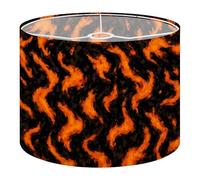 Drum Lamp Shade Large Lampshade Molten Lava Hot Magma Flow red Black Rock Stone Volcano for Floor Lamps Table Lamps Pendant Light Linen Lampshades Replacement Bedside Light Shades
