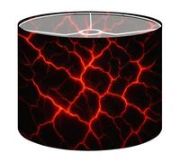 Drum Lamp Shade Large Lampshade red mesh Abstract Lava Black Grunge Texture for Floor Lamps Table Lamps Pendant Light Linen Lampshades Replacement Bedside Light Shades