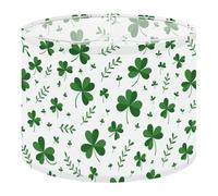 Drum Lamp Shade Large Lampshade Seamless Featuring Green Shamrocks Clovers for for Floor Lamps Table Lamps Pendant Light Linen Lampshades Replacement Bedside Light Shades