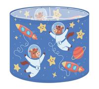 Drum Lamp Shade Large Lampshade Seamless Horse Space Astronaut Galaxy Zero Gravity for Floor Lamps Table Lamps Pendant Light Linen Lampshades Replacement Bedside Light Shades