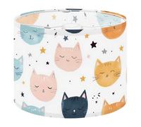 Drum Lamp Shade Large Lampshade Seamless Kids cat Astronaut Creative for Fabric Textile for Floor Lamps Table Lamps Pendant Light Linen Lampshades Replacement Bedside Light Shades