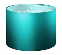 Drum Lamp Shade Large Lampshade Teal Effect foil Turquoise Sparkle Texture Cyan for Floor Lamps Table Lamps Pendant Light Linen Lampshades Replacement Bedside Light Shades