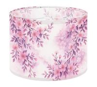 Drum Lamp Shade Large Lampshade Timeless Japanese Cherry Blossoms Kimono Yukata Pink Red Purple for Floor Lamps Table Lamps Pendant Light Linen Lampshades Replacement Bedside Light Shades