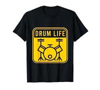 Drum Life Drumming Band Drumsticks Musical Drums T-Shirt
