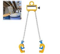 Drum Lifter for 30 & 55 Gallon Drums, 2000 lbs Capacity, Crane/Forklift Compatible
