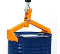Drum Lifting Clamp 1100 LBS for 30-55 Gallon Steel and Plastic Drums - Alloy Steel Barrel Hook Spreader