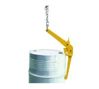Drum Lifting Clamp, Carbon Steel Vertical Barrel Clamp, High Load Capacity Material Transport Tool for Warehouse and Industrial Use
