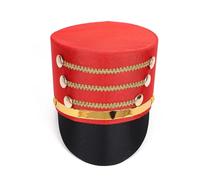 Drum Major Master Hats, Marching Band Hat For Themed Party Cosplay Show, Photography Costume Accessories(Red)