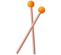 Drum Mallets Rubber - Hardwood Handle Design, Soft Head Build, Precision Percussion Control Form | bright tonal instrument striking tool, educational music practice accessory, orchestral sound