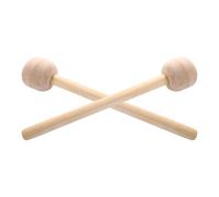 Drum Mallets - Wool Stick Mallets Hammer | 2X Wooden Drum Sticks, Anti-Slip Band Accessory Musical Instrument Toll with Wood Handle for Music Lovers Professionals Teachers Students