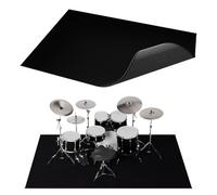 Drum Mat 4 x 6 Feet with Non-Slip Bottom - Tight Woven Fabric Mat for Electric Drum