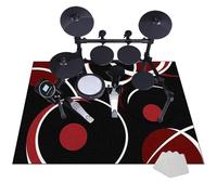 Drum Mat, Drum Rug, Electrical Drum Carpet, Tightly Woven Fabric with Non-Slip Bottom, 120 x 90 cm Soundproof Rug Pads, Drum Accessories for Drum Set, Soundproofing Mat Drums Carpet, Drum Area Rug