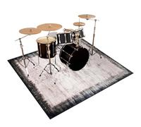 Drum Mat Non-Slip Drumming Drum Rug for Floor Protection, Drum Carpet for Drummers, Soundproof Blanket For Bass Drum Snare Jazz Drum Kit, 120 x 90 cm Sound-Absorbing Mat for Electronic Drum