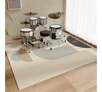 Drum Mat Rug Soundproof Rugs 120 x 100 cm Non-Slip Drum Carpet Musical Instrument Pads Professional Rectangle Electronic Jazz Drum Kit, Drum Rugs For Bass Drum Snare And Other Musical Instrument Mat