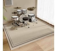 Drum Mat Soundproof Mat, Drum Rug Drum Rugs Non-Slip Blanket For Electronic Jazz Drum Kit Bass Drum Snare And Other Musical Instrument Mat, 120 x 100 cm Rectangle Drum Carpet, Piano Carpet Protector
