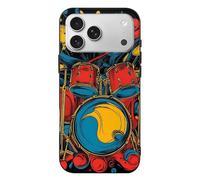 Drum Music Abstract Art Case Compatible with iPhone 17/17 Air/17 Pro/17 Pro Max TPU Protective Cover Anti-Scratch