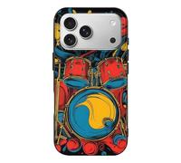 Drum Music Abstract Art Case Compatible with iPhone 17/17 Air/17 Pro/17 Pro Max TPU Protective Cover Anti-Scratch