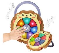 Drum Musical Baby Toy Set,Music Drum Toy with Sound and Light,Musical Instruments Game,Sensory Activity Toys Learning Educational Toy Gift for Toddler 18 Months and Up(hedgehog)