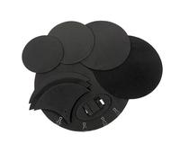 Drum Mute Pads 10Pcs Drum Mute Pads Kit Bass Drum Sound Off Mute Silencer EVA Quiet Practice Pad Set Percussion Accessories For Travel Practice Use