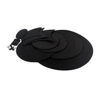 Drum Mute Pads 14pcs Drum Mute Pads Silencer Drumming Practice Rubber Foam Pad Cymbal Mute Pad Drum Mute Pad Set Of 14 For Travel Practice Use