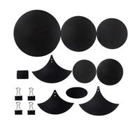 Drum Mute Pads 14x Drum Silencers Pads Drum Head Pad Cymbal Drum Mute Pads With 4 Binder Clips Drum Mute Pad For Travel Practice Use
