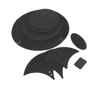 Drum Mute Pads Hi-Hat Drum Mute Pad Set Thickness Foam Jazz Drum Silencer Dampener Pad Kit For Travel Practice Use
