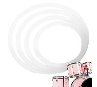 Drum Mute Ring - Polyacid Film Set | Stop Voice Coil Drum Ring For Sound Dampening Noise Reduction Practice Control Studio Drumming Training Accessory For Beginners Professional