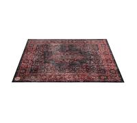Drum n Base Vintage Persian Stage Rug Red and Black