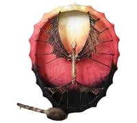 Drum On Shamanic Frame - Unique Bodhran With Dragon Totem | Spiritual Musical Instrument, Handmade Pagan Percussion Instrument For Kids And Adults, Decoratore