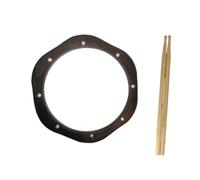 Drum Pad Silent Practice Pad with Drum Sticks, Portable Jazz Drum Training Tool, 10.63 Inch