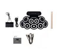 Drum Pad Silicone Electronic Drum Set With Realistic Sound Music Enthusiasts Present For Practicing And Performances