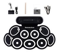 Drum Pad Silicone Electronic Drum Set with Realistic Sound Music Enthusiasts Present for Practicing and Performances Outdoor Performances Drums