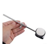 Drum Pedal Beater Mallet with Single-Sided Felt Head Round Hole for Jazz Drum Set, Hammer Head and Counterweight Included, Stainless S