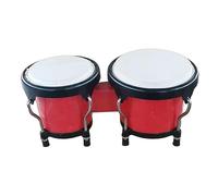 Drum Percussion Instruments Bongo Drum Set for Gifts Adults Beginners Red