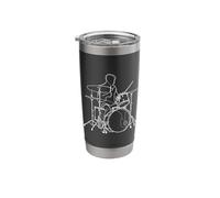 Drum Player Sketch Electronic Drums Stainless Steel Insulated Tumbler