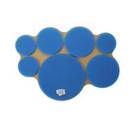 Drum Practice Pad - Multi-target Drumming Practice Pad for Pattern and Phrasing Development - Full Drum Set Representation - 7 Silent Pads with Perfect Rebound