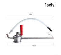 Drum Pump for Easy Oil and Fuel Transfer, Hand Crank Design, Includes 2 Adjustable Adapter for Convenience