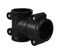 Drum Rack Tube Clamp 38x38mm Single Piece for Electronic Drums | Black Engineering Plastic, T-shaped Vertical Build with Adjustable Screw, Quick Setup for Stage and Studio