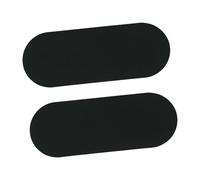 Drum Rim Protector Pads for Drum Kit, Hoop Edge Protector with, Drum Supplies for Drummer, 2 Pieces Black, .94x1.50 Inch