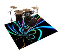 Drum Rug Drum Carpet Drum Mat Drum Rugs 120 x 80 cm Soundproof Blanket For Bass Drum Snare Jazz Drum Kit Shock Electronic Drum Thickened Drum Carpet Professional Non-Slip Rugs Musical Instrument Mat