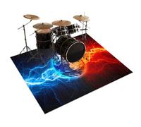 Drum Rug Drum Mat, Drum Rugs Mats, Drum Carpets, Non-Slip Soundproof Rugs, Electronic Drum Carpet, Professiona Drum Carpet Pad Rugs for Home Instrument Practice & Stage Performances 120 x 80 cm